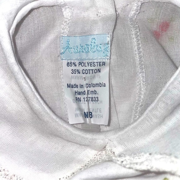 Vintage Aurorabug white dress with flowers - Picture 9 of 9